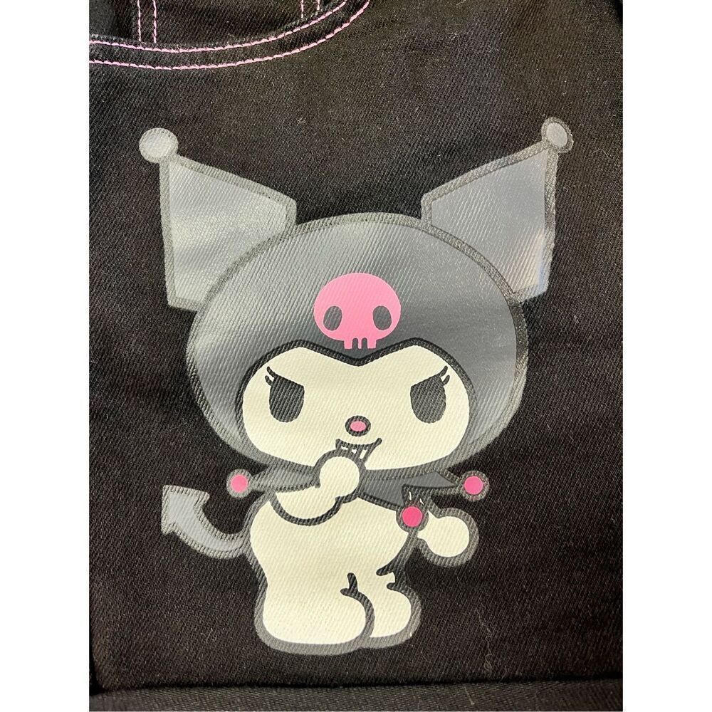 Sanrio Kuromi Black Denim Shorts sz 5 NWOT